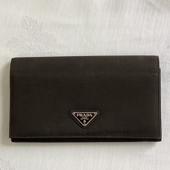 Prada fabric wallet shop